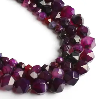 

Natural Faceted Purple Agates High Quality Loose Beads For Jewelry Making 15'' Strand/Inch 6mm 8mm 10mm DIY Bracelets Necklace