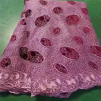 

2019 Latest African Lace Fabric High Quality French Tulle Lace Fabric 2019 Nigerian Laces Guipure Embroidery Fabric For Wedding