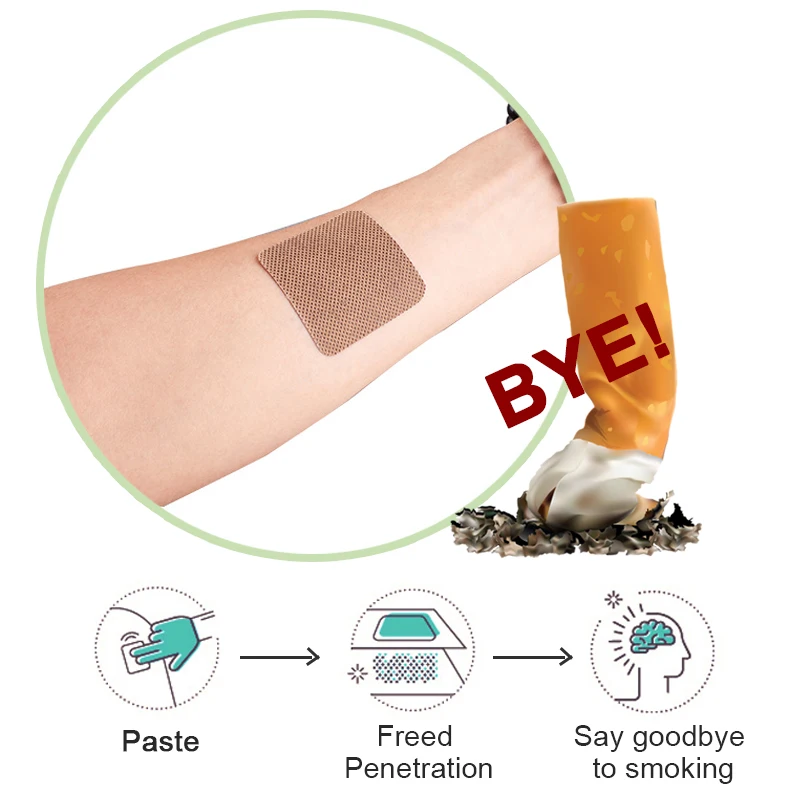 30 шт. Sumifun курить патч курить анти-дым патч для натуральный ингредиент для пластырь для прекращения D2051