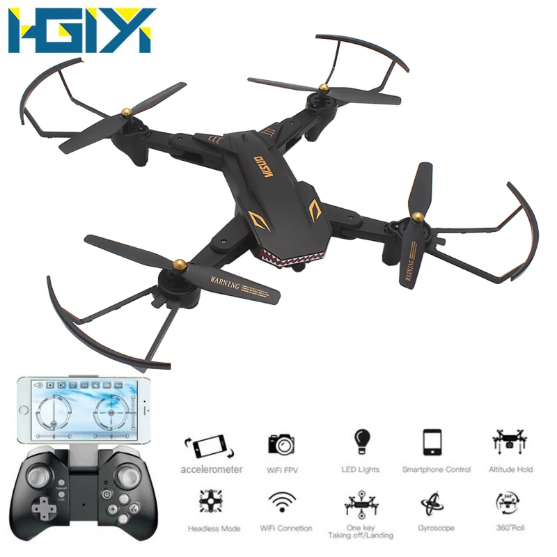 

HGIYI XS809S RC Drone With 720P Wide Angle HD Camera XS809HW Upgraded Selfie Drones FPV Foldable Quadcopter Helicopter VS SG907