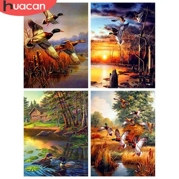 

HUACAN 5d Diamond Painting Full Drill Square Duck New Diamond Embroidery Mosaic Animal Handicraft Home Decoration