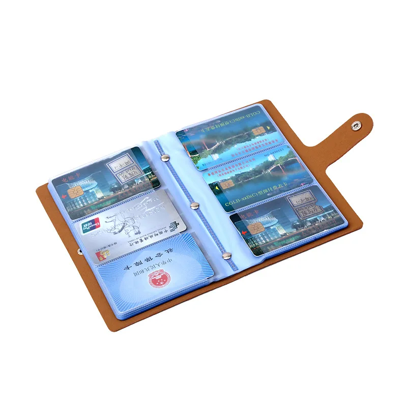 

Six-Color Korean-style Business Card Holder Business Men's Card Holder Large Capacity Multi Card Bit Wallet Women's Card