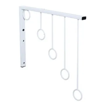 

Racks Scarf 5 Ring Durable Garment Display Home Clothes Hanger Wall Mount Shop Handbag Organizer Rustproof Iron Holder