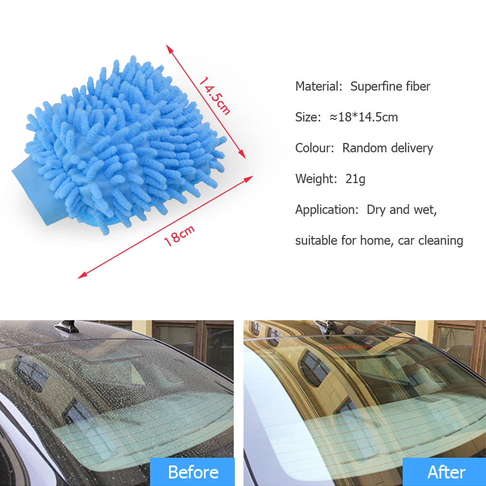 Microfiber Single-sided Universal Easy Gloves Home Cleaning Wipe cloth wash car wash