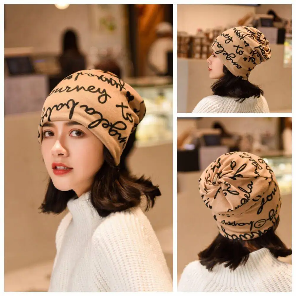 

Spring And Autumn Hat Women's Korean-style Three-purpose Bag Cap Lettered Dew Ponytail Set of Cap Confinement Cap Have Elasticit