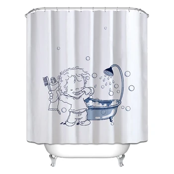 

Bath Curtain Waterproof Thickened Mould Proof Bathroom Curtain Shower Hanging Curtain Nordic Curtains Bath Account Toilet