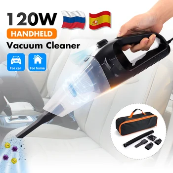 

Car Vacuum Cleaner Portable Wireless Handheld Auto Vacuum Cleaner Robot for Car Interior & Home & Computer Cleaning With Bag