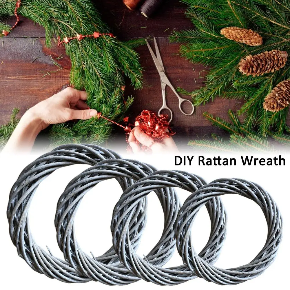 Rattan garland hand-woven rattan garland DIY natural and environmentally friendly atmosphere creating front door decoration