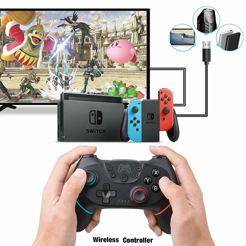 PICTEK для Nintendo Switch Pro NS-переключатель Pro геймпад Беспроводной-Bluetooth геймпад игровой джойстик контроллер с 6-осевым ручка