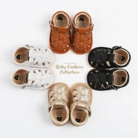 Newborn Infant Baby Summer Sandals First Walkers PU Non-slip Walking Shoes Anti-slip Soft Sole Sandal Baby Boy Girl Shoe 3