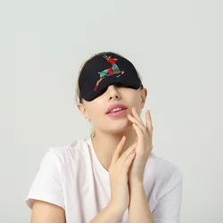 2021 Party 's Chritmas Gifts  Pattern Pure Natural Mulberry  Sleep Rest Eye Mask Padded Shade Cover Travel Relax Normal