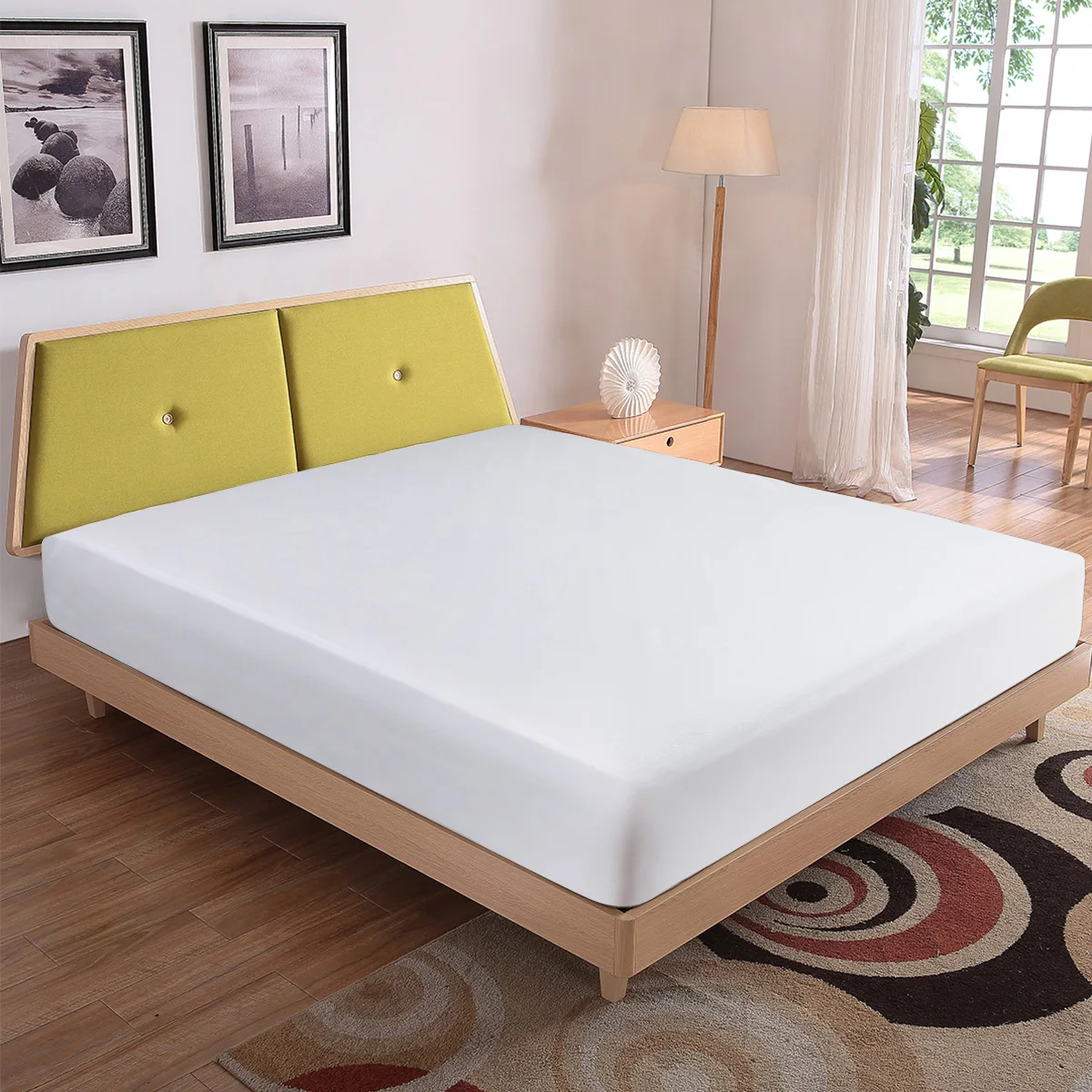 

Docamor Waterproof Hypoallergenic Cotton Mattress Protectors Dust Mite Bed Bug Proof Mattress Protection Covers Barrier Sheet