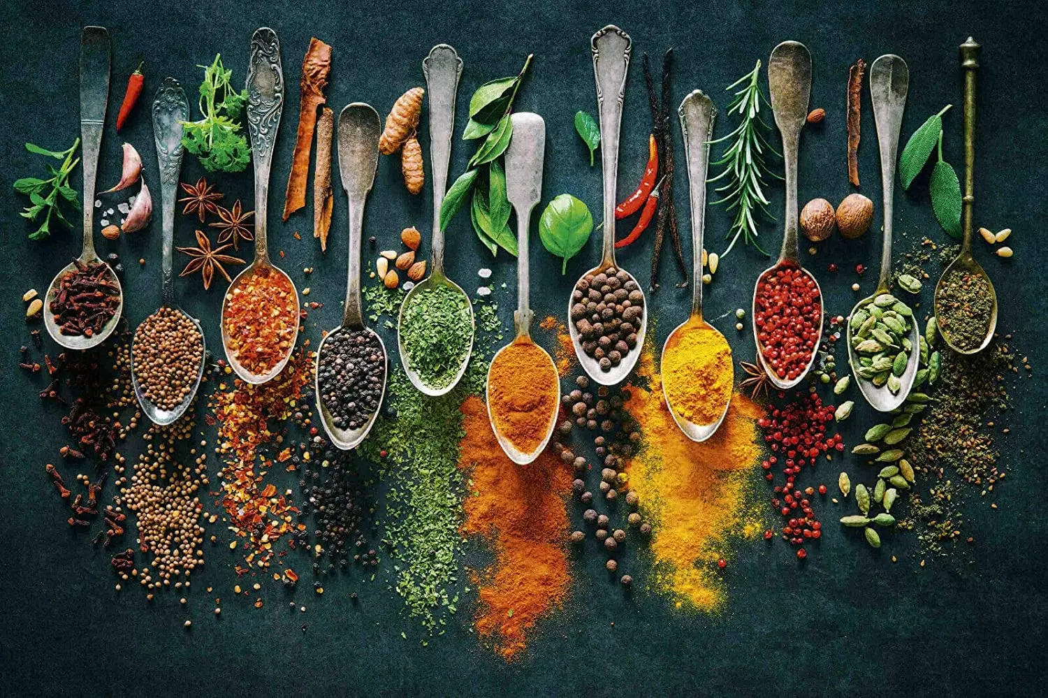 

Herbs & Spices Theme Metal Tin Sign 8x12 Inch Home Kitchen Garage Decor Retro Tin Sign