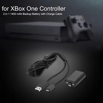 

1400mAh Battery and USB Cable for XBOX ONE Wireless Gamepad Controller Charging Kit Overcharge Overvoltage Protection