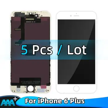 

5PCS/Lot AAA+ LCD Display For iPhone 6plus Touch Screen Replacement parts Tempered Glass+Tools+TPU for iphone 6plus LCD