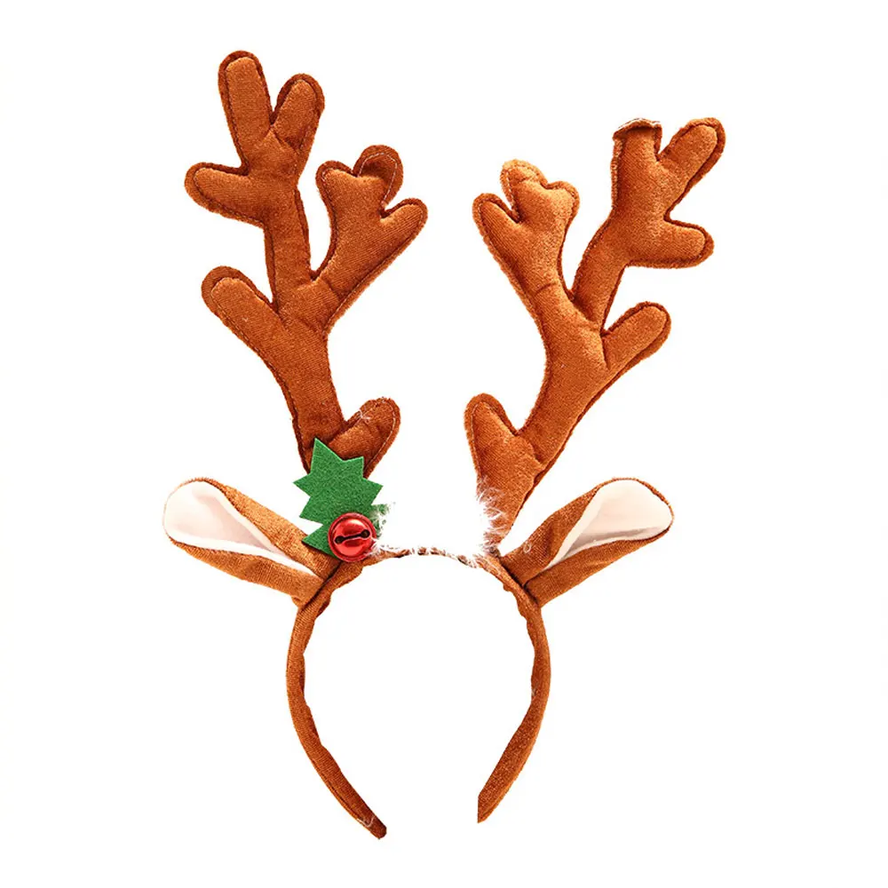Navidad Санта повязка на голову год елочные игрушки для украшения для детей Подарки для девочек повязка на голову наушники детские игрушки - Цвет: D1