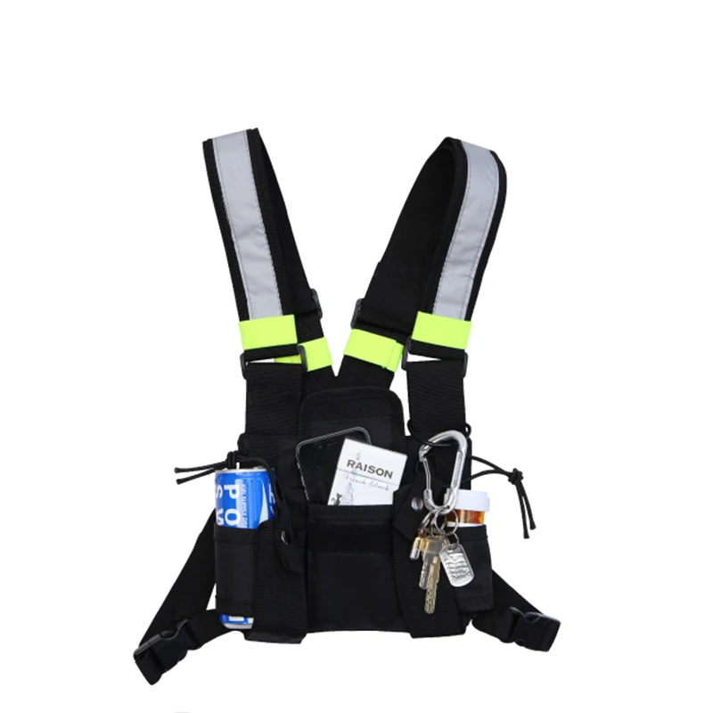 

Fashion Chest Rig Bag Camouflage Tactical Vest Harness Front Pack Pouch Holster Vest Rig Hip Hop Streetwear Functional Chest Bag