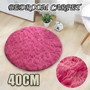 

Home Decor Soft Bath Bedroom Non-Slip Floor Shower Rug Yoga Plush Round Mat Bedroom Plush Carpet Non-slip Mat