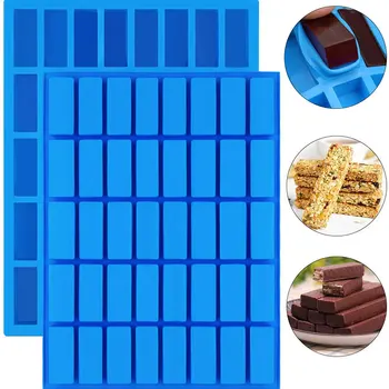 

40 Cavity Narrow Rectangle Silicone Caramel Candy Chocolate Bar Mold Truffles Ganache Jelly Praline Brownie ButterIce Cube Tray