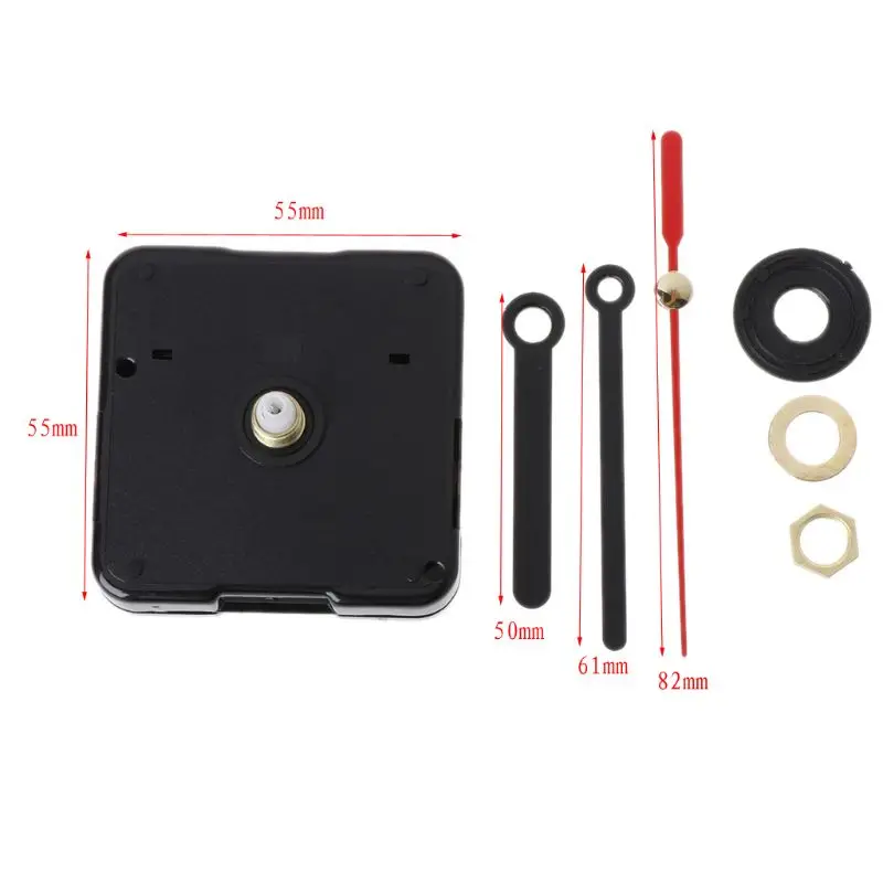 DIY Quartz Clock Movement Mechanism Hands Wall Repair Tools Parts Silent Kit Set