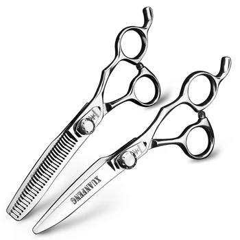 

XUAN FENG Professional Hairdressing Scissors Japan 440C Hair Scissors 6 inch hair salon barber tools