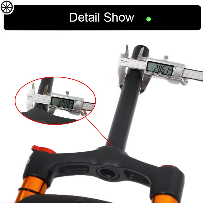 BOLANY 26*4," Fat Bike Air амортизационные вилки 26" Велосипедная вилка 120 мм 1-1/" для MTB пляжа Снежный велосипед
