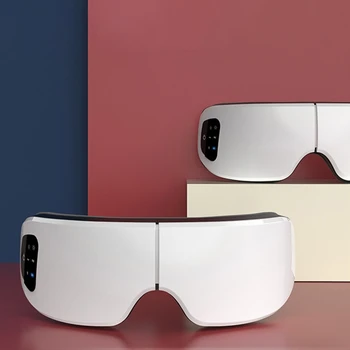 

Unisex Eye Massager Smart Heating Four Gears Hot Compress Eye Mask Bluetooth Music USB Charging Blindfold Relieve Eye Protection