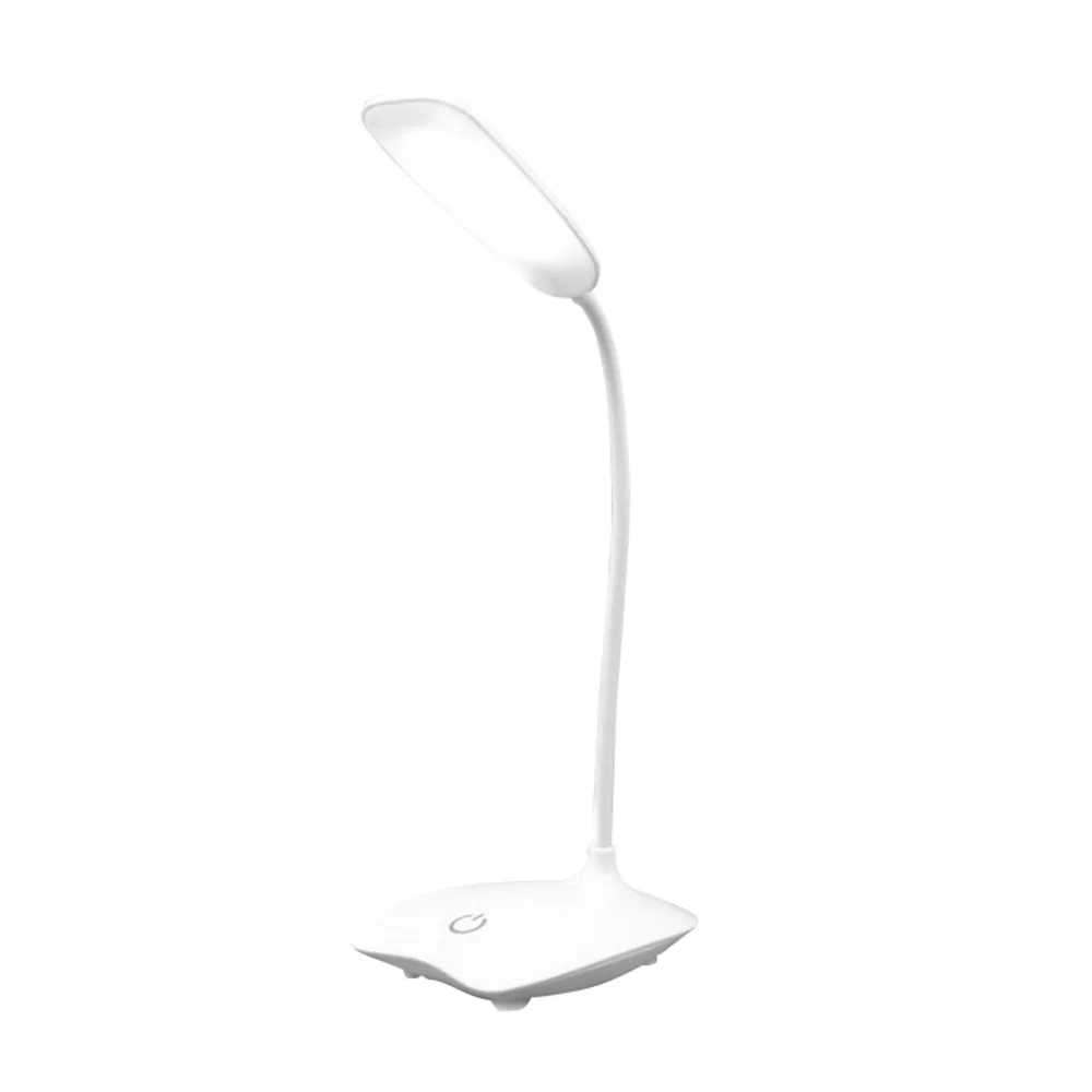 DIDIHOU LED Desk Lamp Foldable Dimmable Touch Table Lamp with Calendar Temperature Alarm Clock table Light night lights - Цвет корпуса: normal lamp