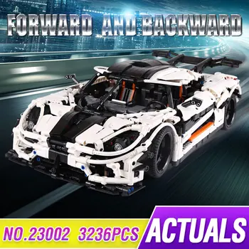 

MOC 4789 Technic Series Koenigsegged 23002 Sports Racing White Car fit Lepining Model Building Blocks Bricks Toys for Gifts