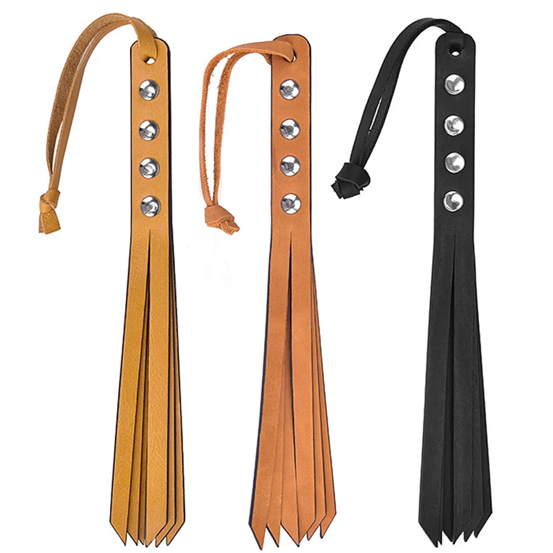 

Horse Leather Whip Crop Flogger Handmade Genuine Leather Whip Horse Bull Sturdy Training Cow Hide