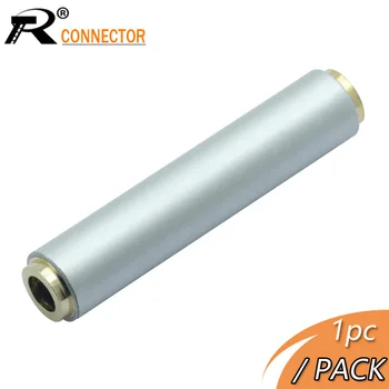 

1pc Metal Case 3.5mm Female Jack to Jack Extended Audio Connector 3.5 Jack Earphone DIY Straight Adapter 3 colors