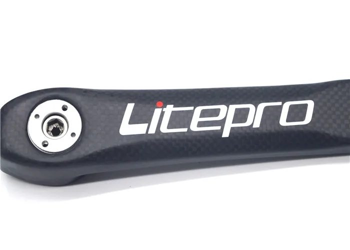 Litepro Сверхлегкий карбоновый коленчатый набор 130 BCD 412 складной велосипед шатун для дорожного велосипеда 170 мм велосипед Partss