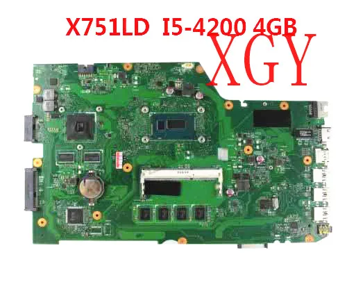 Для asus x751l r751l x751ld материнская плата gt820m i5-4200u 100% тесты OK | Компьютеры и офис