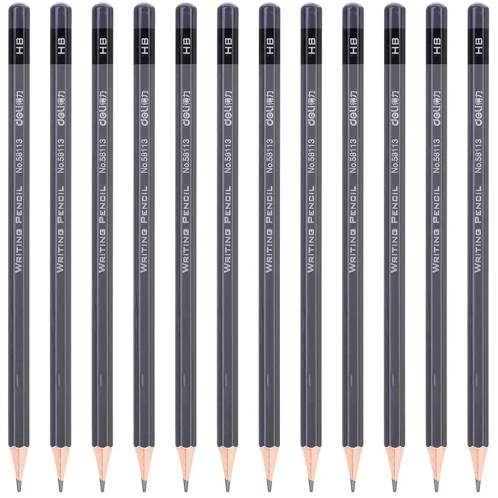 DELI 58113 пишущий карандаш HB цветная коробка упаковочная передовая графитовая свинцовая текстура изысканные офисные принадлежности