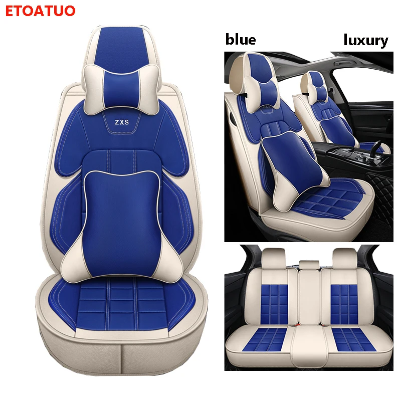 Full Coverage Eco leather auto seats covers PU Leather Car Seat Covers