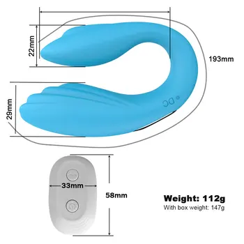 Vaginal Vibrator U Shape 10 Speeds Vibrating Clitoris Stimulator G Spot Massager Female Masturbation Sex Toys Women with Remote 5