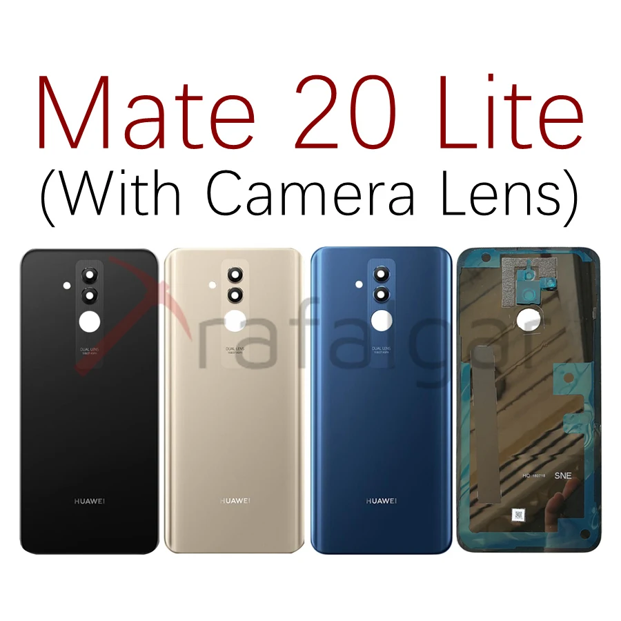 Для huawei mate 20 крышка батареи mate 20 Pro Задняя стеклянная панель для huawei mate 20 Lite задняя дверь Корпус чехол с объективом камеры