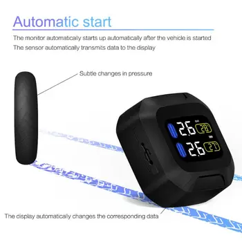 

Motorcycle M3 Real-Time Pressure Monitoring System Tpms Wireless Internal Or External Lcd Display