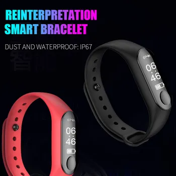 

M3 0.87" OLED Smart Bracelet Waterproof IP67 Oxygen Sport Monitoring Blood Pressure Step Counter Multifunction Smart Watch