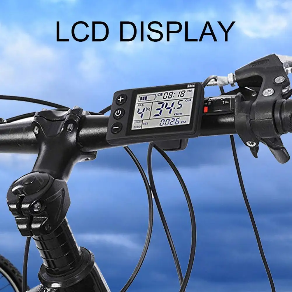 

Bike Bicycle Computer Speed Controller&LCD Speedometer Odometer Cycling Speeding Sensor Electric Bike Scooter Control Panel 3