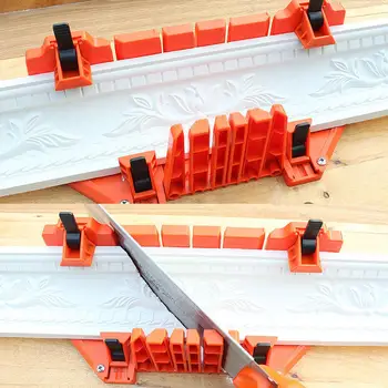 

Miter Groove 3 Specifications Professional Woodworking Durable Clip Back Saw Box Multipurpose Woodworking Miter Saw ABS Plastic