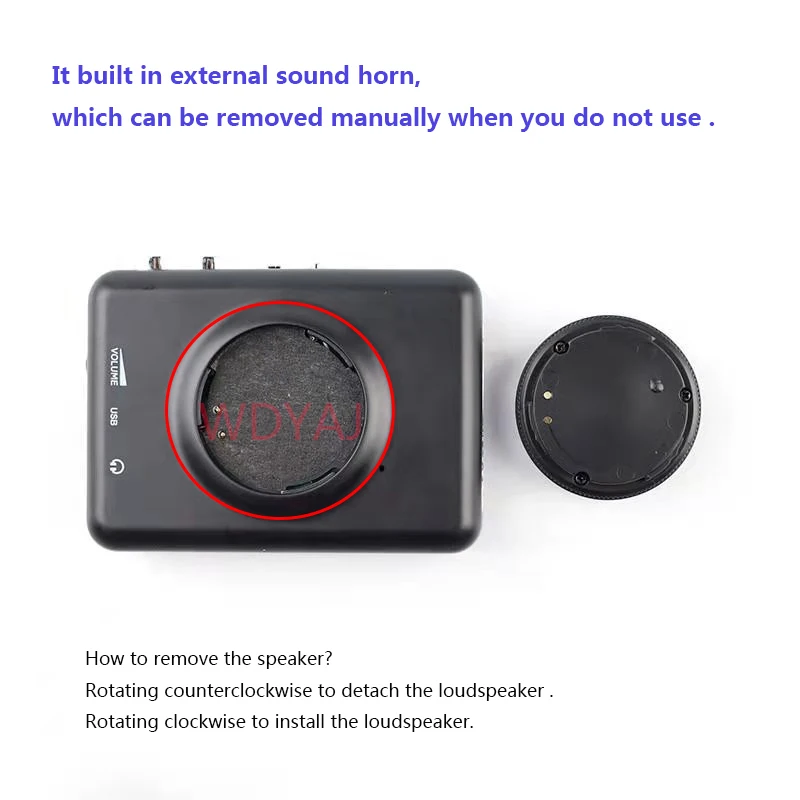 Portable Stereo USB Cassette Player With Loudspeaker Cassette Tape to MP3 Converter Recorder Capture Audio Music Player