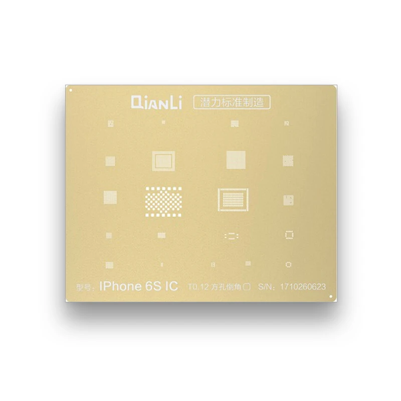 

QianLi Gold High quality Chip BGA Reballing Stencil Kits Set Solder tin for iphone 5/5s/6/6p/6s/6sp/7/7plus/8/8 plus/x/xs max/XR