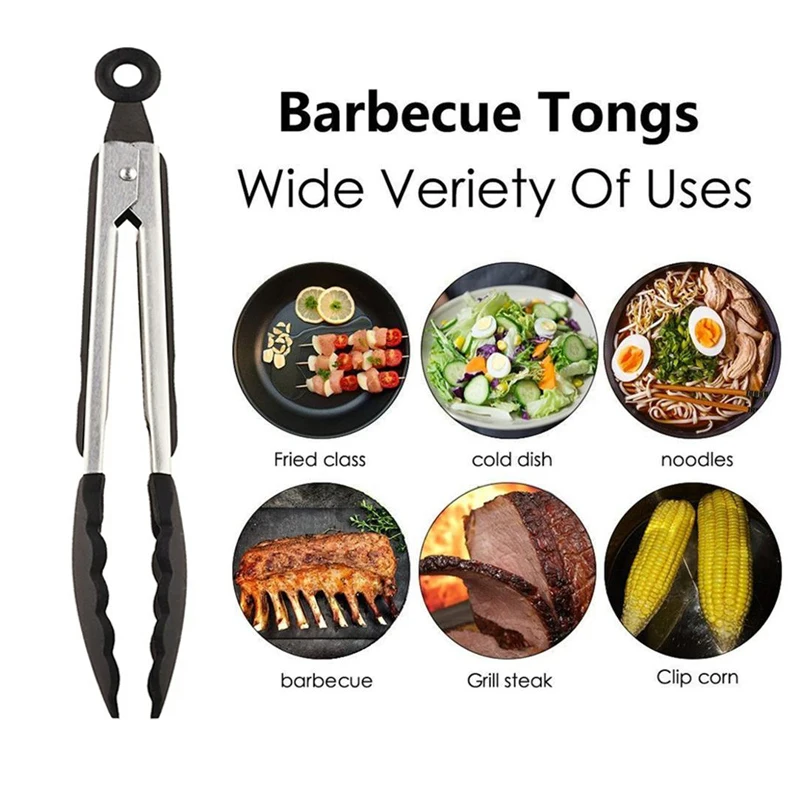 Силиконовые кухонные щипцы для барбекю гриля хлеб еда салат Сервировочные зажим