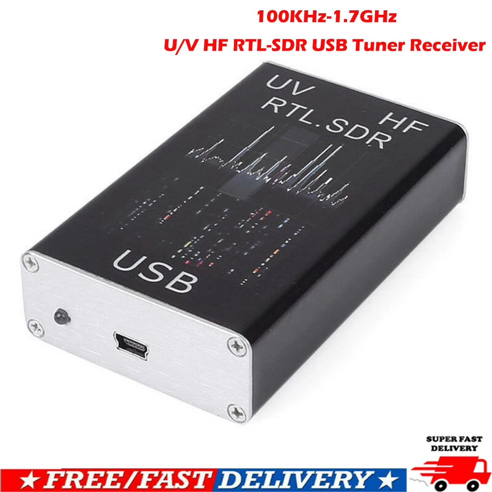 Радиоприемник 100 кГц-1,7 ГГц Полнодиапазонный UV HF RTL-SDR Настройщик USB приемник/R820T+ 8232 радио