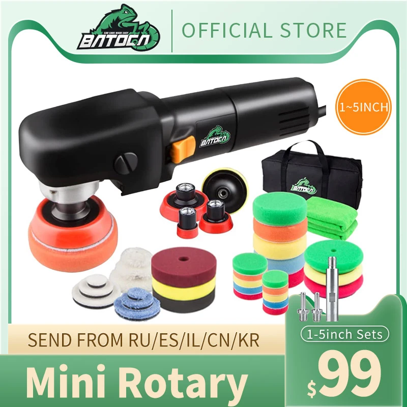 SPTA Mini Polishing Machine Buffer Rotary Polisher Auto Detailing