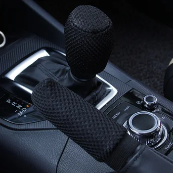 

With Shift Knob Cap Steering Wheel Cover Hand Brake Sleeve Breathable Wear-resistant Interior