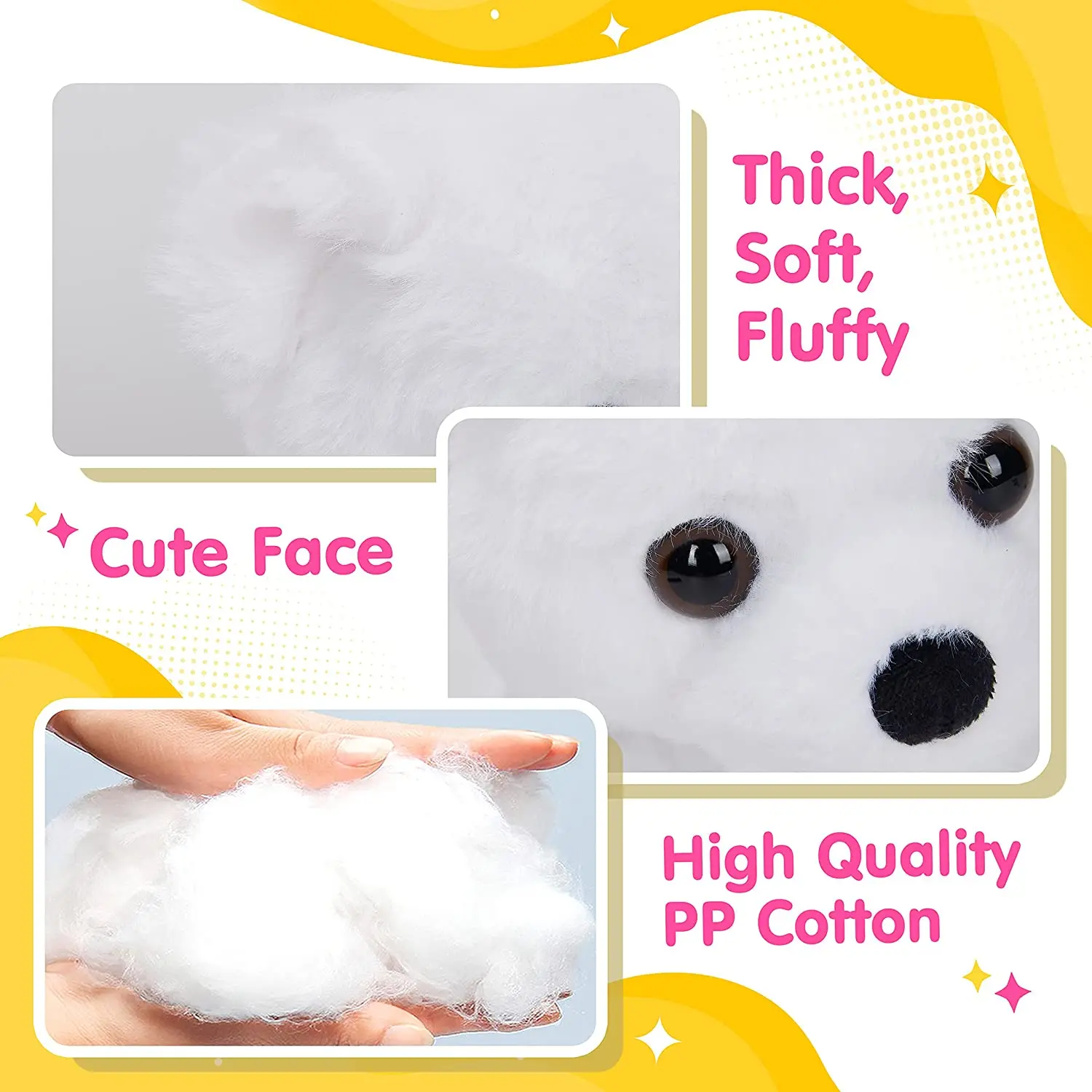 25cm LED Stuffed Animals Plush Floppy Toy Cute Polar Bear Dolls Glowing Gift for Kids Christmas Birthday Festival Occasions