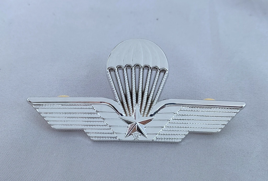 ITALIAN PARATROOPER PARACHUTIST WINGS METAL BADGE INSIGNIA PIN