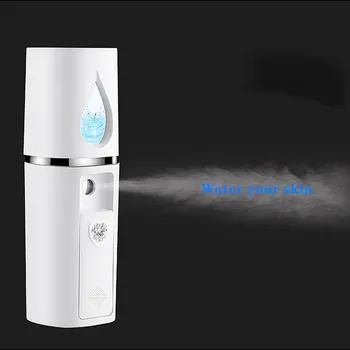 

1PC Portable Rechargable Air Humidifier Water Ultrasonic Charging Diffuser USB Facial Spray Beauty Essential Oil Steamed Face